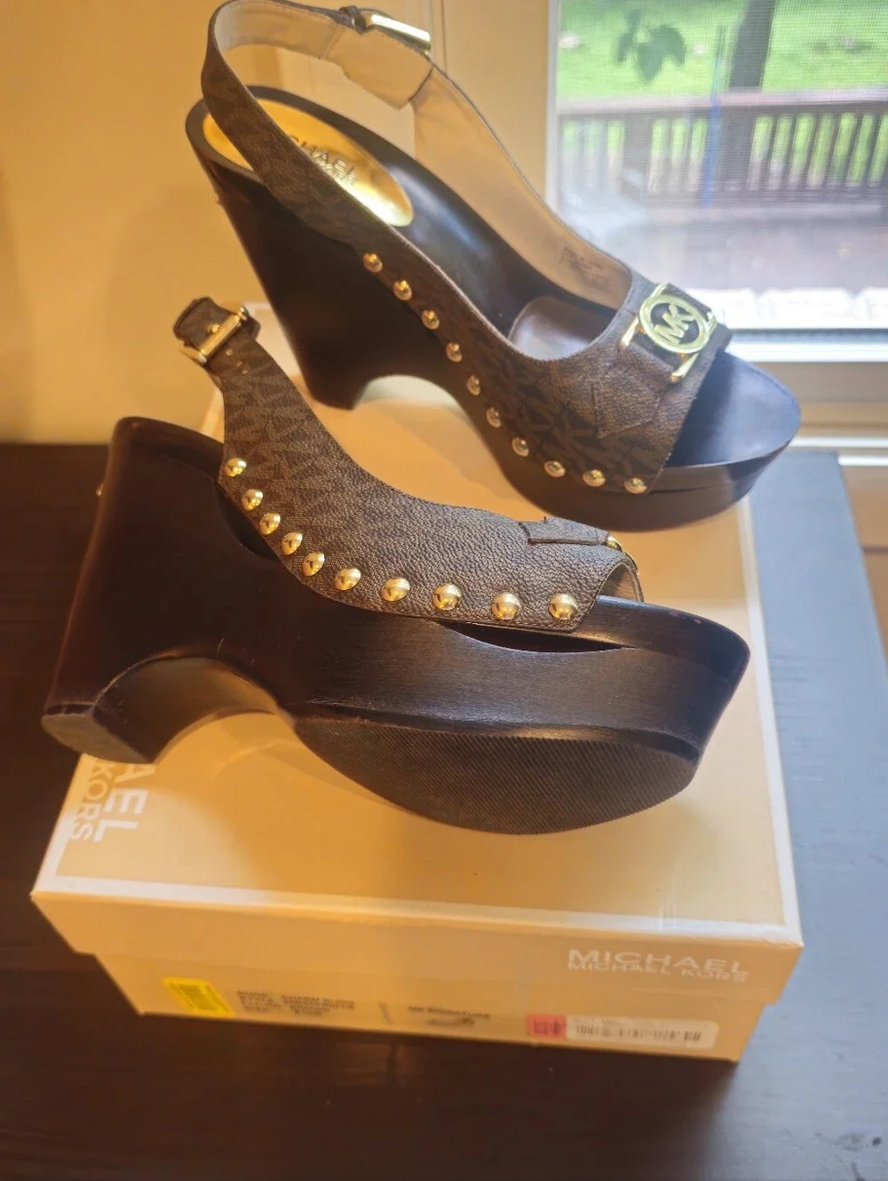 Michael Kors Platforms Charm Sling Heels